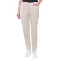 UP! Women’s 6 Stretch Sateen Pant, Beige 6