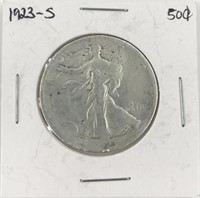 1923-S Walking Liberty Half Dollar.