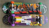 (2) Tony Hawk Skateboards