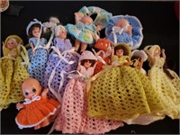 Doll's w/ knit clothes