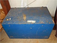 Wooden Blue Storage Box NO SHIPPING