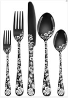 20 pcs Silverware Set (Black) Stainless