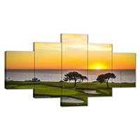 Golf Course Sports Canvas Artwork Scenery Wall Art