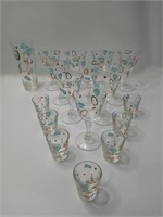 Vintage Atomic Amoeba Glassware Collection