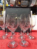 10ct Wine Glasses 8" T