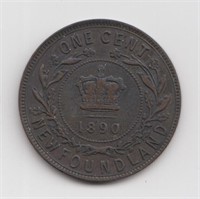 1890 Newfoundland Large Cent
