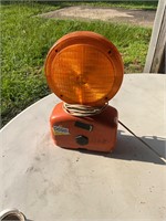 Flashing Orange Warning Light