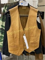 CUSTOM LEATHER VEST BY ARIES