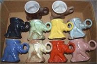 Frankoma Pottery GOP Elephant Mugs 1970-1979