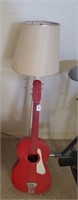 Custom Guitar Lamp Stand With Guitar
