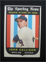 1959 TOPPS #119 JOHN CALLISON STAR ROOKIE