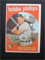 1959 TOPPS #187 BUBBA PHILLIPS WHITE SOX