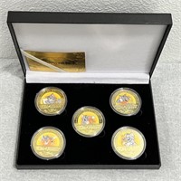 Tom and Jerry 24K Gold Plated Collectible Coins