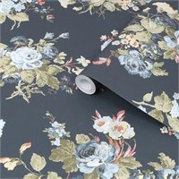 Laura Ashley Midnight Seaspray Wallpaper $129