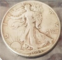 1944 silver walking liberty half dollar