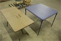 (2) Folding Tables, Approx 33"x20" & 34"x34"