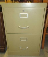 METAL 2 DRAWER FILE CABINET