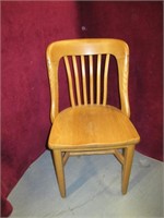 6 SOLID OAK CHAIRS