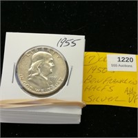 (7) 1950s Ben Franklin Halves 50c ($3.50) from AU
