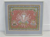 19"x 14" Framed Ganesh Original Art