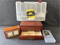 Jewelry box- (1) musical, plastic storage bins