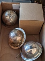 CHRISTMAS STERLING ORNAMENTS 4PC NEIMAN MARCUS