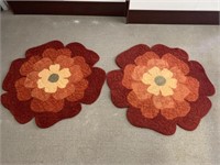 4 ft. Floral Round Rugs