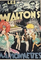 FRENCH VINTAGE POSTER-LES WALTONS