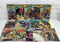 Lot of 15 Vintage assorted marvel comic books