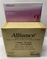 LG Case of 1000 Alliance Nitrile Gloves - NEW