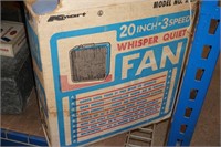 20" 3 Speed Used Box Fan