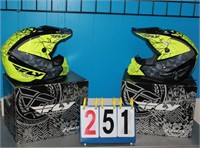 TWO(2) FLY RACING YOUTH MEDIUM HELMETS