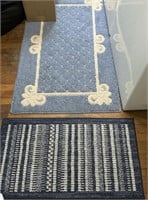 Pair of blue rugs