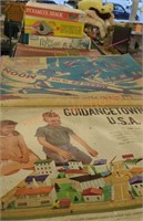 Vintage boardgames and playsets