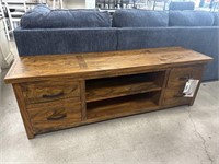 Solid Wood Entertainment Cabinet