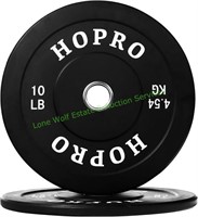 (2) Horpo 10lb Black Bumper Plate