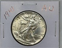 OF) 1941 Walking Liberty half dollar Condition AU