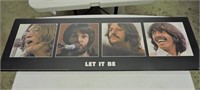 Beatles "Let It Be" Poster Laminated on Board