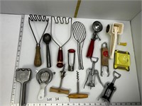 Lot of Vintage Kitchen Utensils