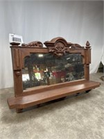 Decorative hanging shelf with mirror. Dimensions