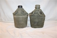 1963 & Plastic Canteens w/ Pouches
