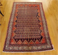 4'1" x 7' antique oriental rug