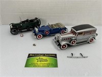 3 Die Cast Antique Cars