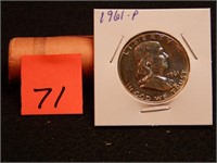 1961 P US Half Dollar 90% Silver
