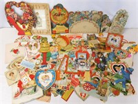 Antique Valentines Cards Mechanical & Embossed