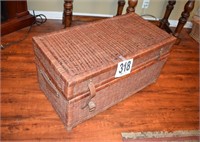 Wicker Chest with Handles (32x16x16")