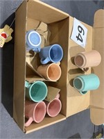 8 VINTAGE HLC USA COFFEE CUPS