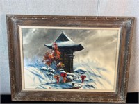 Frank M. Hamilton Painting "Snow at Kiyomizu Gate"