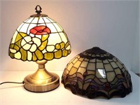 Tiffany Style Desk Touch Lamp, Two Lamp Shades