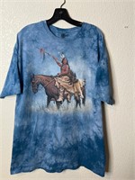 The Mountain Tie Dye Native American Horse Shirt